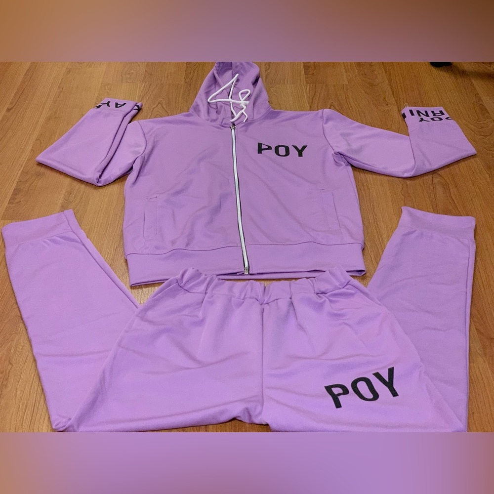 korean brand hoody and jogger matching